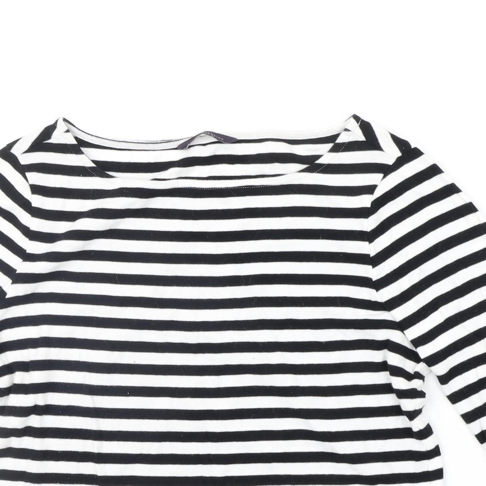 Marks and Spencer Womens Black Striped  Pullover Jumper Size 14