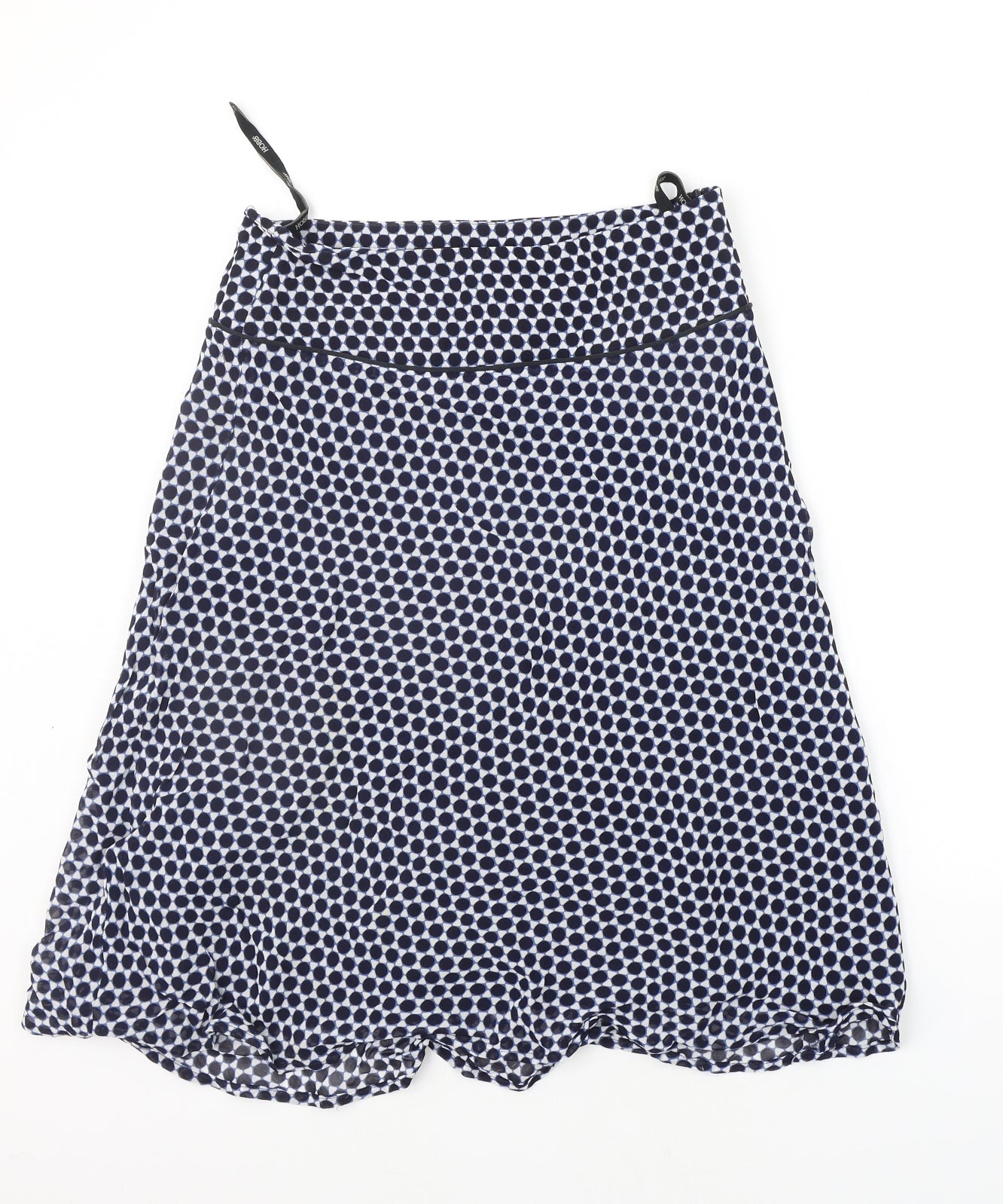 Hobbs Womens Blue Geometric  A-Line Skirt Size 10
