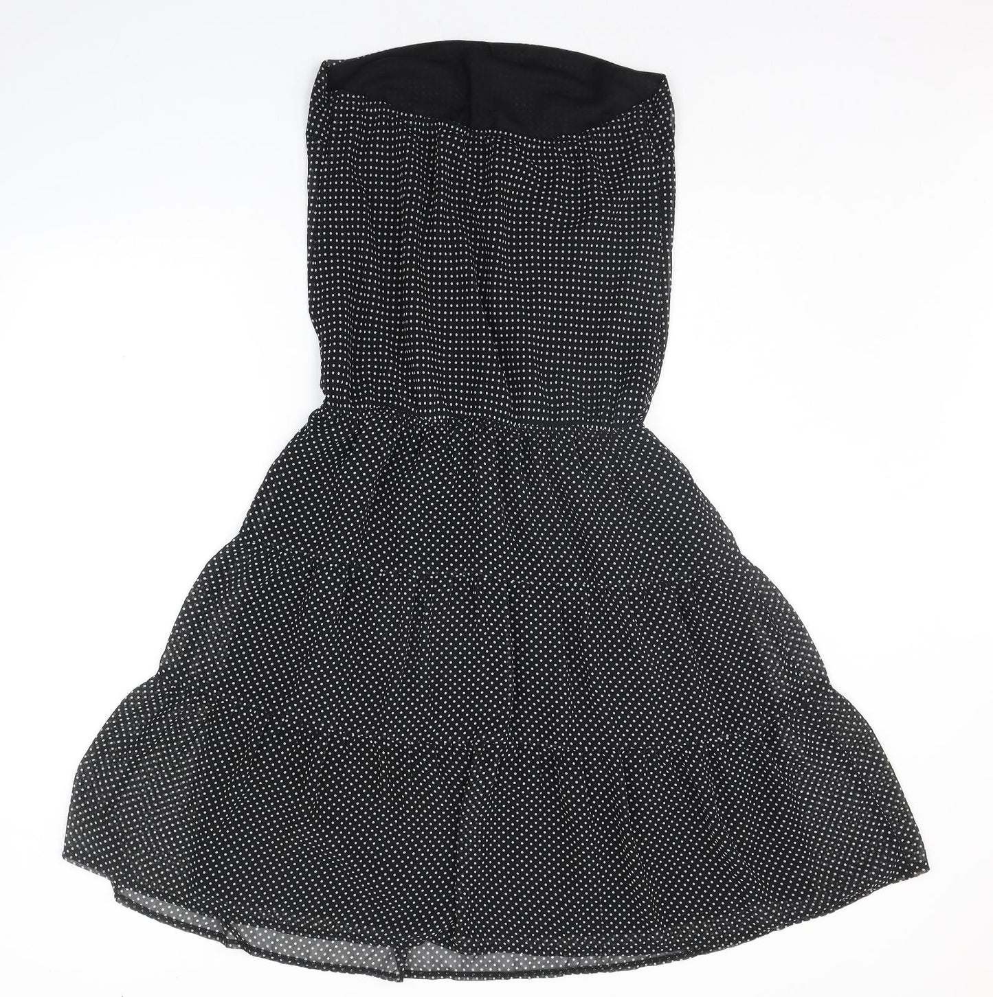 George Womens Black Polka Dot  A-Line  Size 12