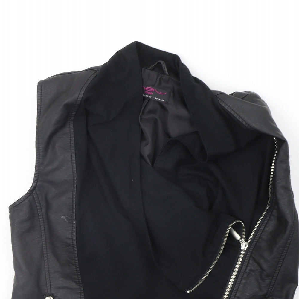 New Look Womens Black   Gilet Jacket Size 14