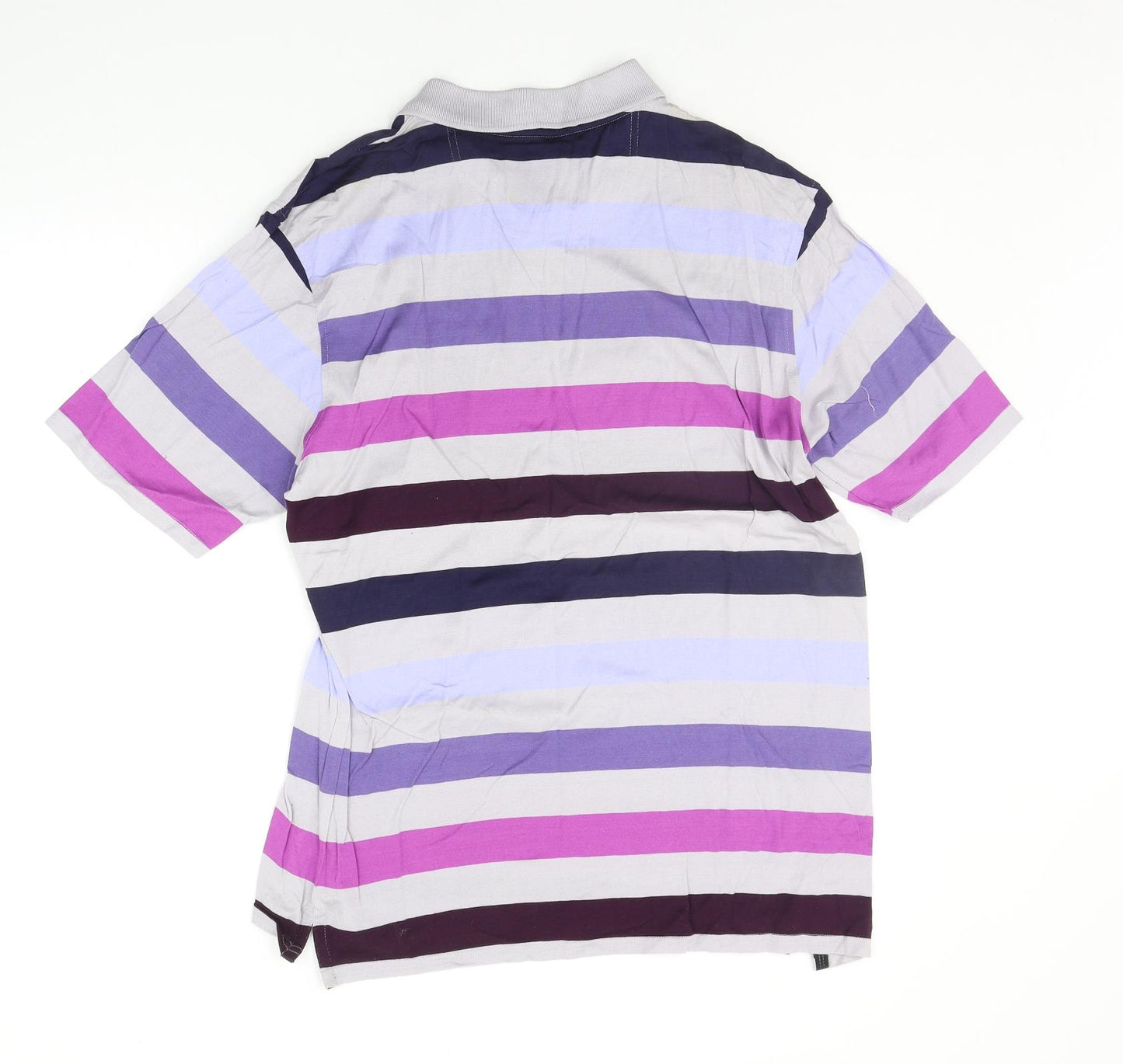 Marks and Spencer Mens Blue Striped   Polo Size M