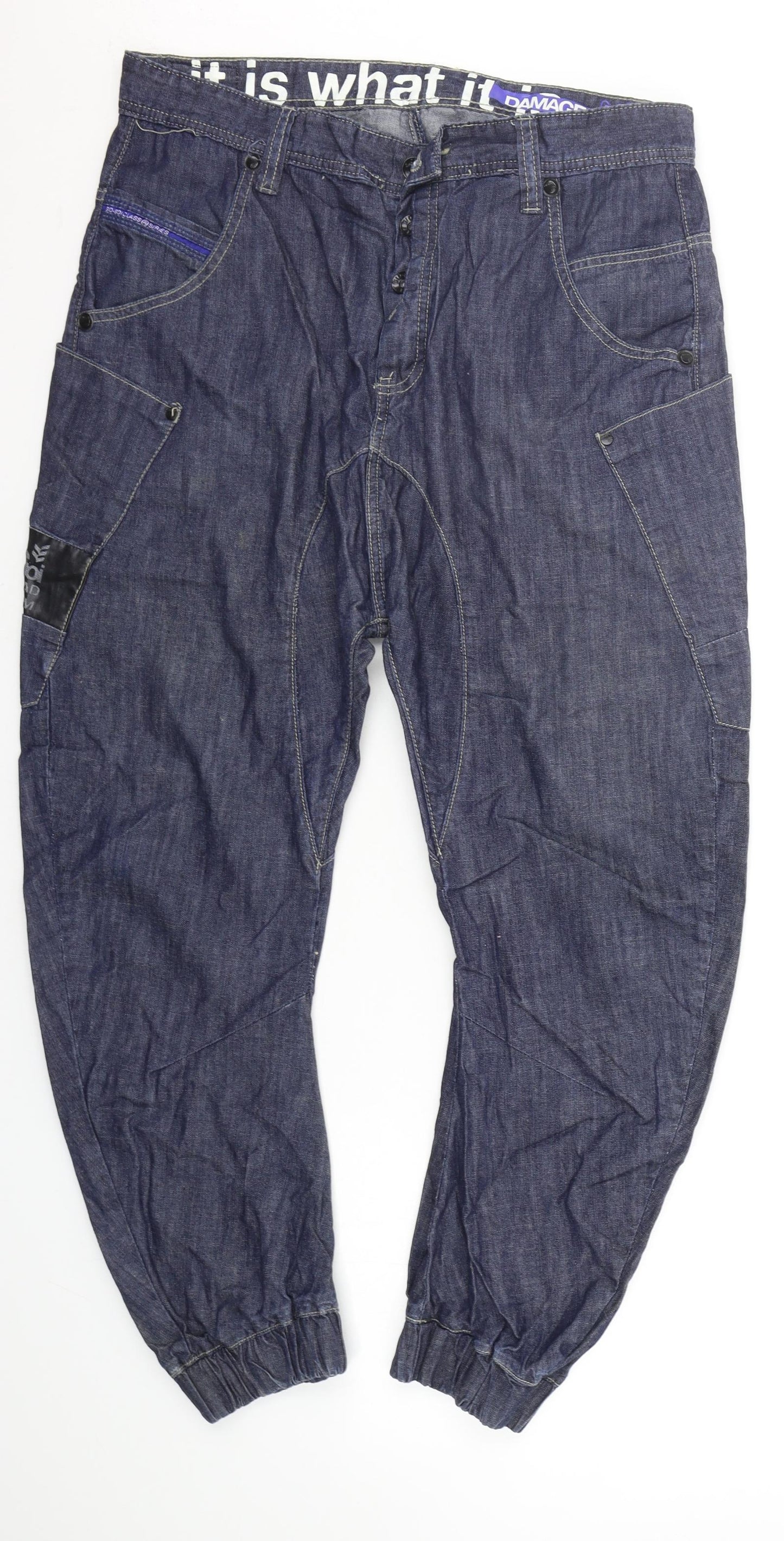 NEXT Mens Blue   Tapered Jeans Size 32 in L32 in