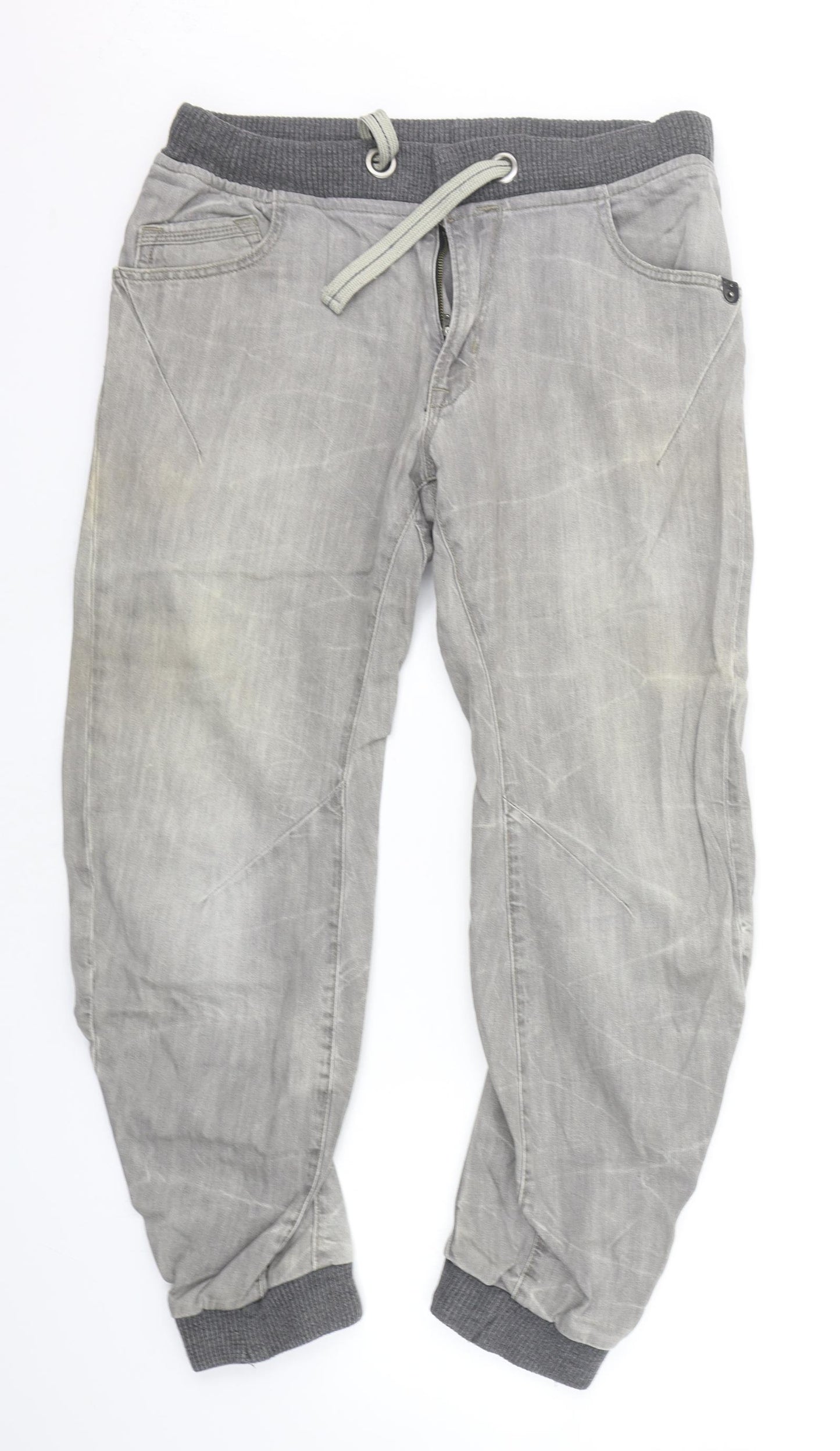 River Island Mens Grey   Straight Jeans Size 32 in L32 in