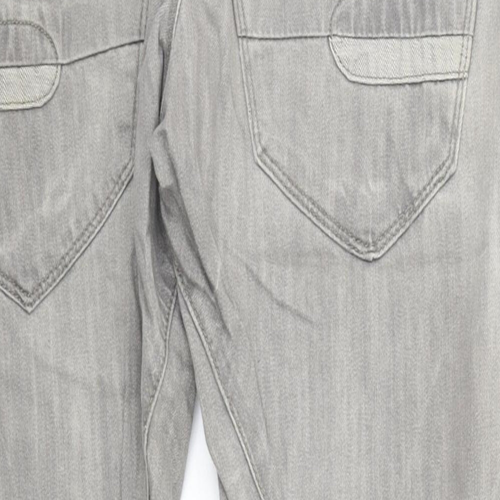 River Island Mens Grey   Straight Jeans Size 32 in L32 in