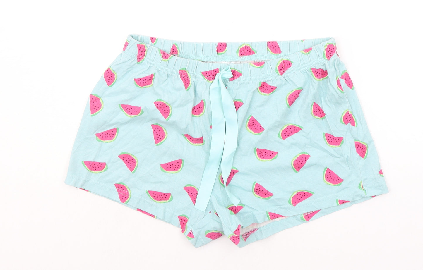 George Womens Green Solid  Top Sleep Shorts Size 10  - Water melon