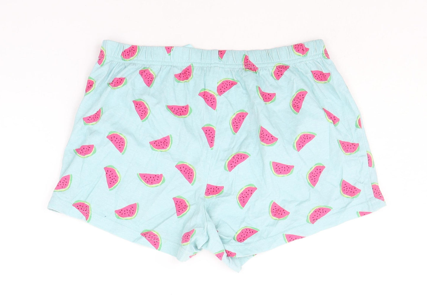 George Womens Green Solid  Top Sleep Shorts Size 10  - Water melon