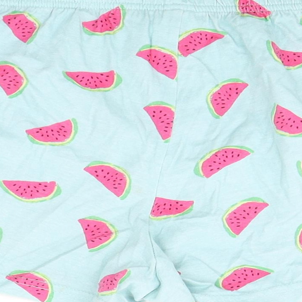 George Womens Green Solid  Top Sleep Shorts Size 10  - Water melon