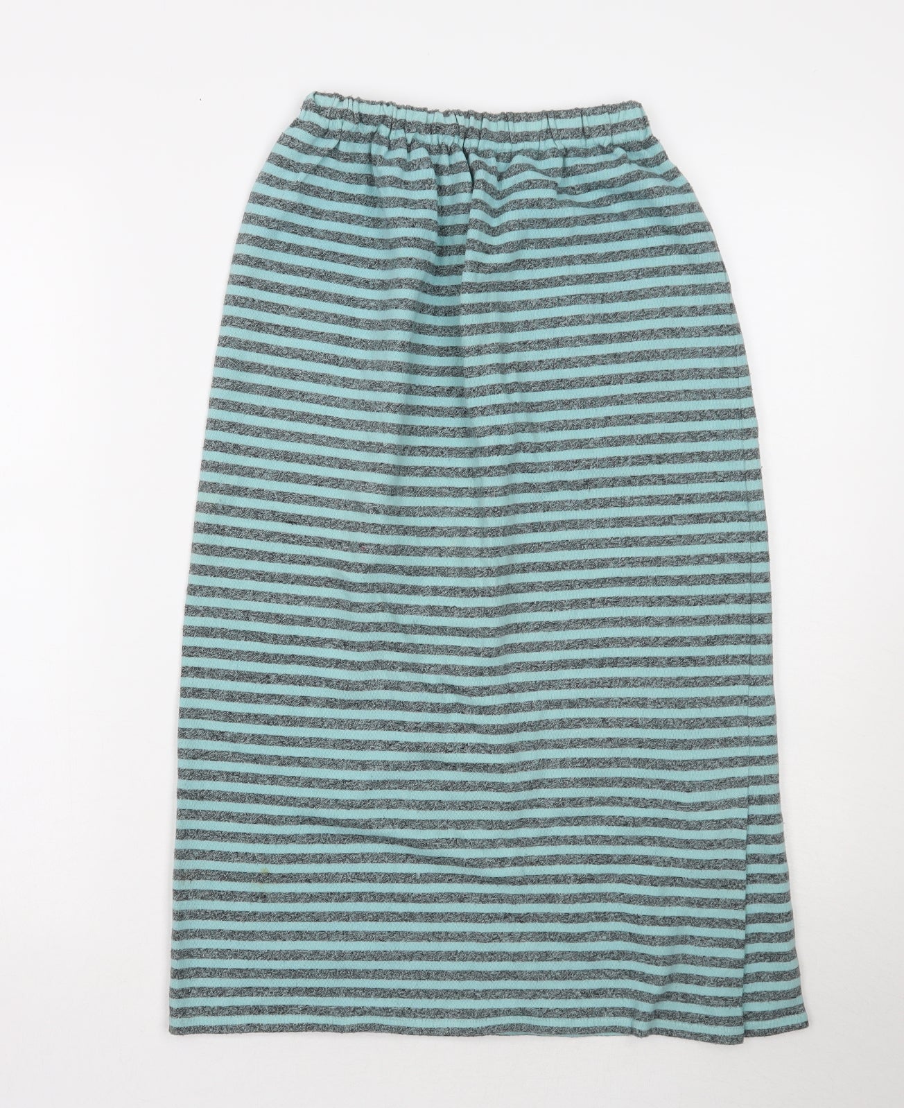 Preworn Womens Blue Striped  A-Line Skirt Size XS