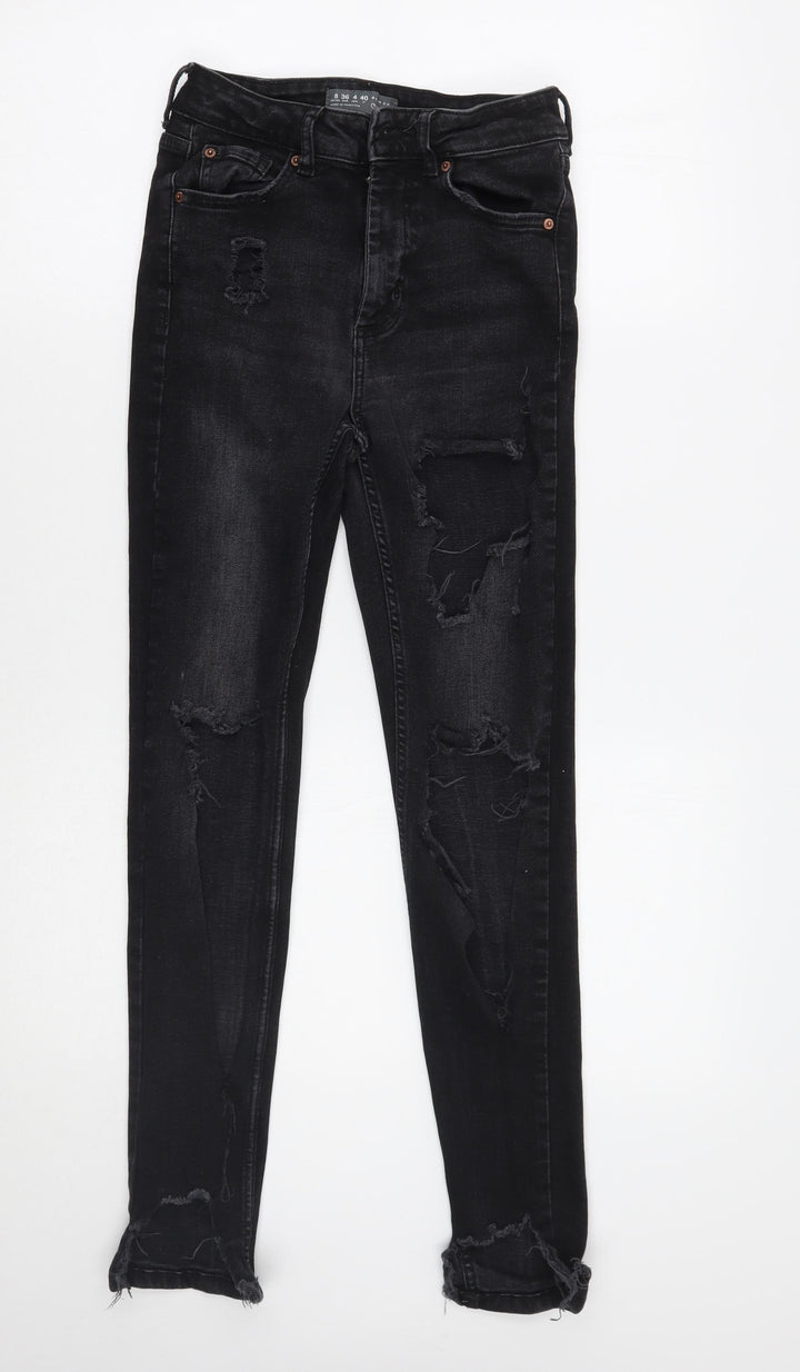Denim co Womens Black Skinny Jeans Size 8 L27 in