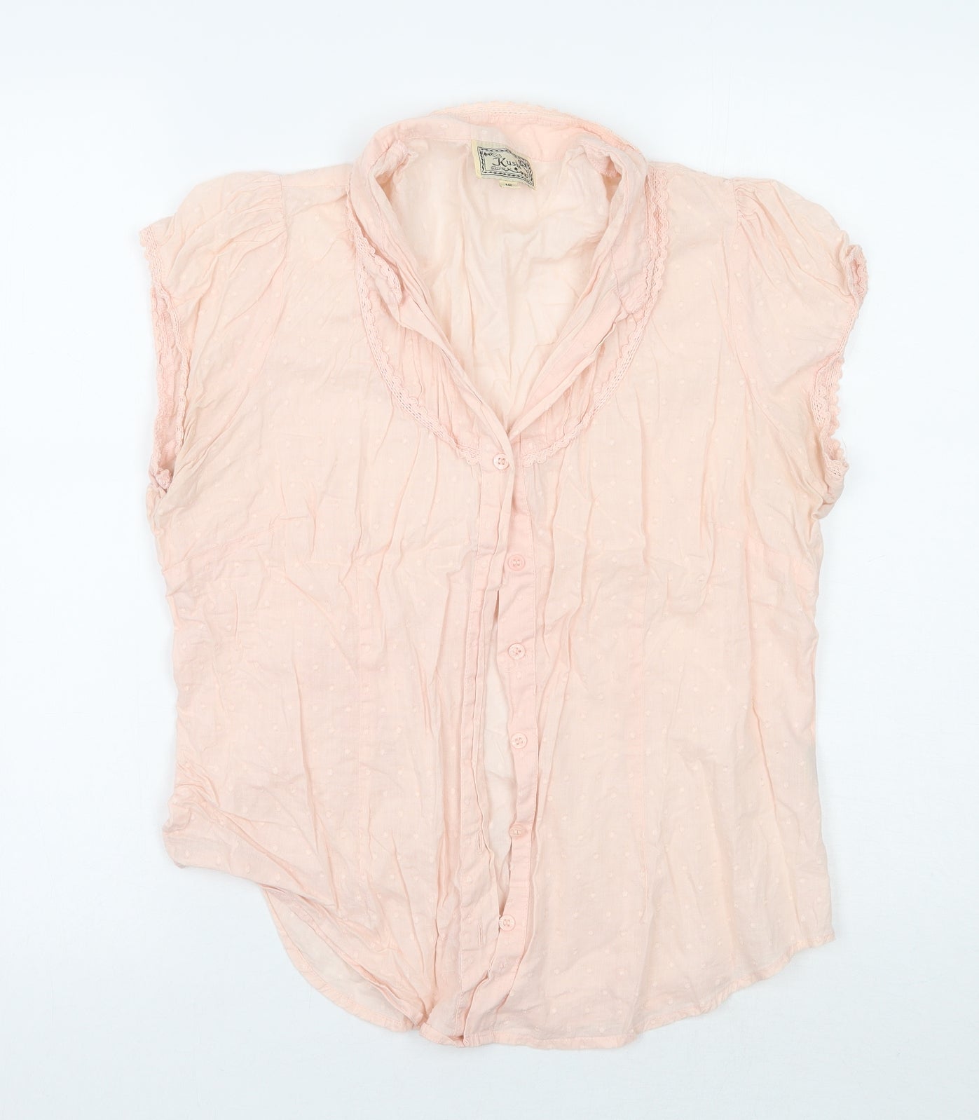 Kushi Womens Pink   Basic Button-Up Size 16