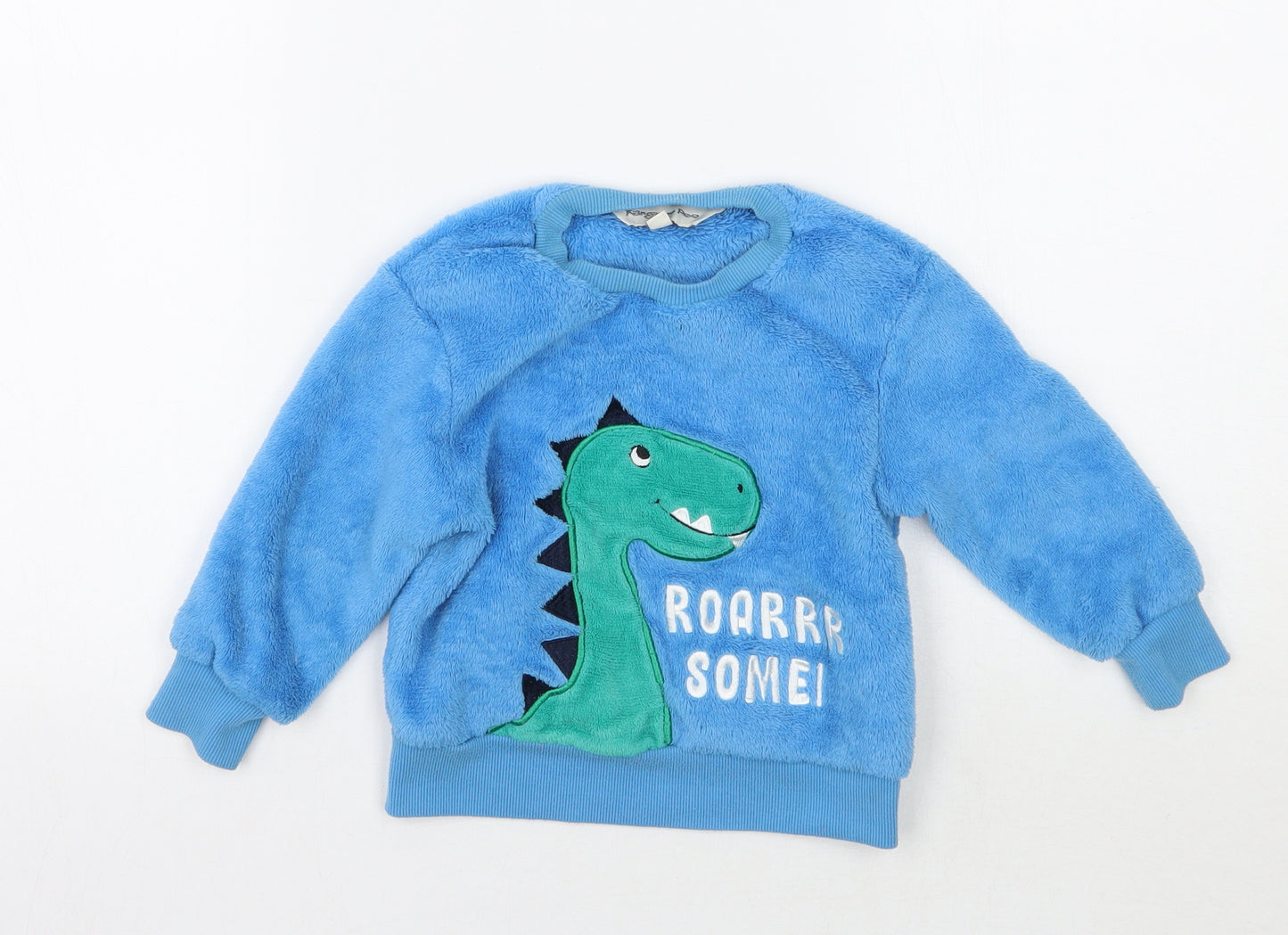 Kangaroo poo Boys Blue   Pullover Jumper Size 2-3 Years