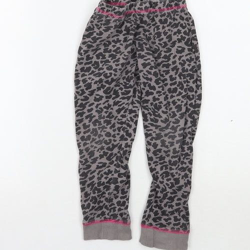 Lily & dan Girls Grey Animal Print   Pyjama Pants Size 5-6 Years