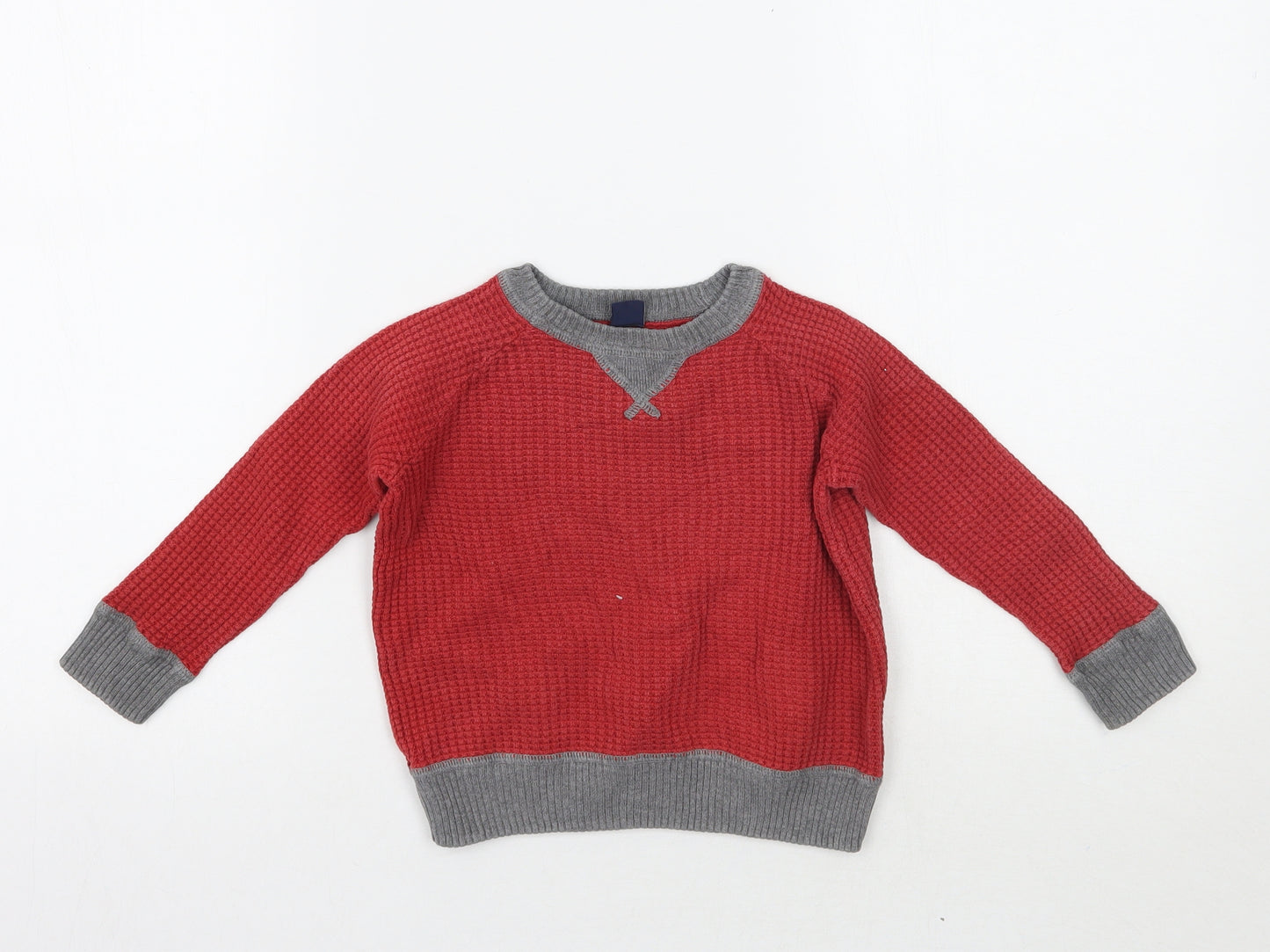Gap Boys Red   Pullover Jumper Size 2 Years