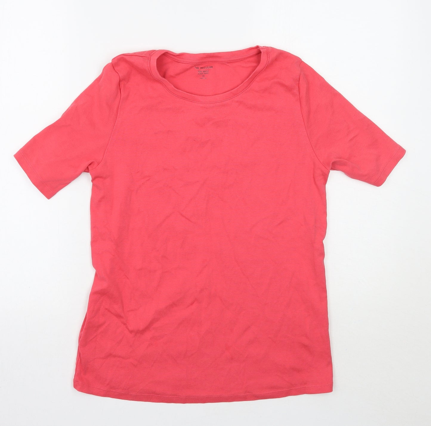 Marks and Spencer Womens Pink   Basic T-Shirt Size 16