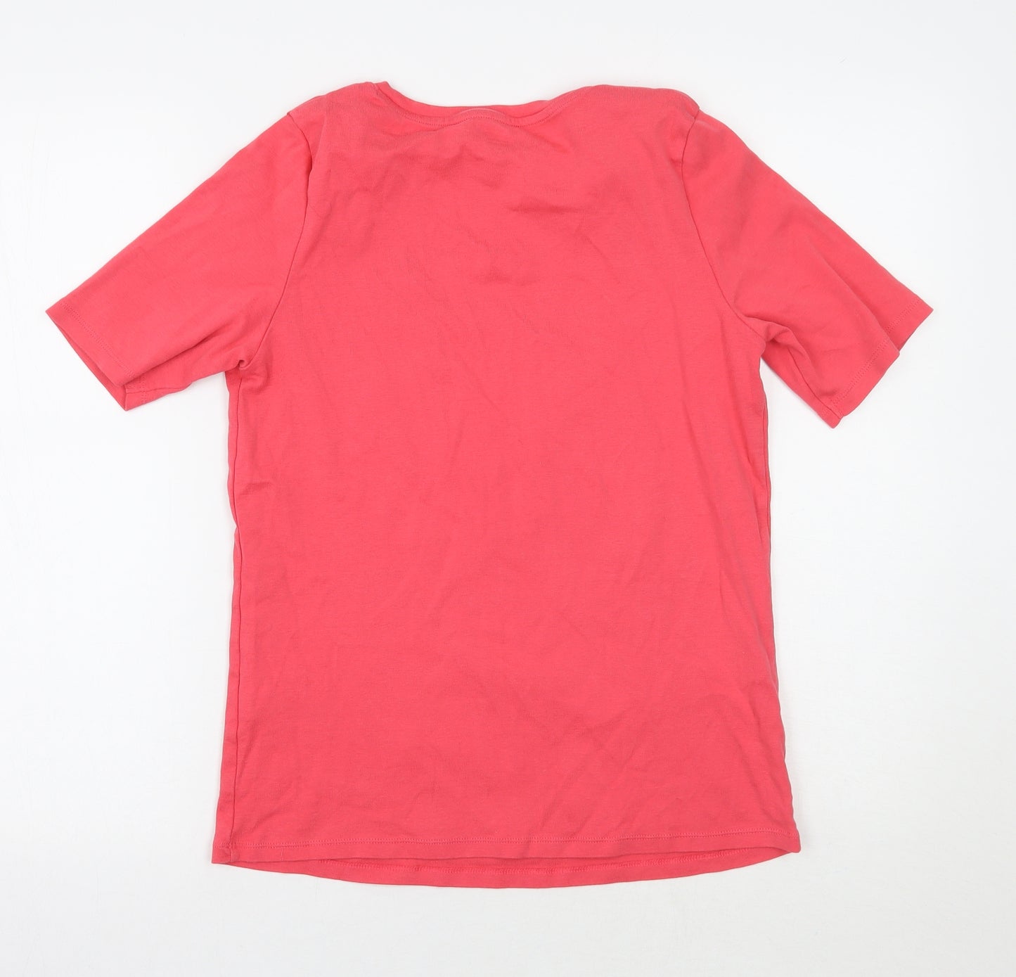 Marks and Spencer Womens Pink   Basic T-Shirt Size 16