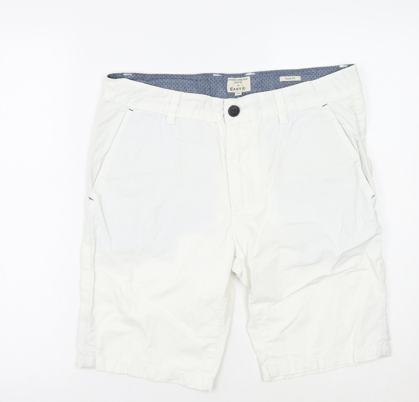Matalan Mens White   Chino Shorts Size 32
