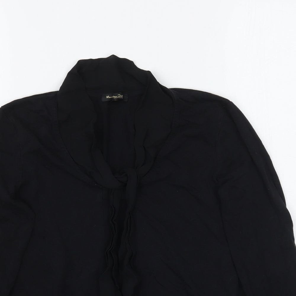 Massimo Dutti Womens Black   Basic T-Shirt Size XS