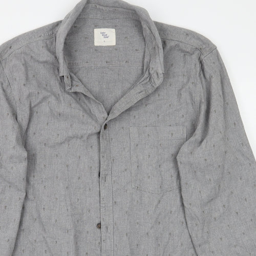 Cedar Wood State Mens Grey    Button-Up Size L
