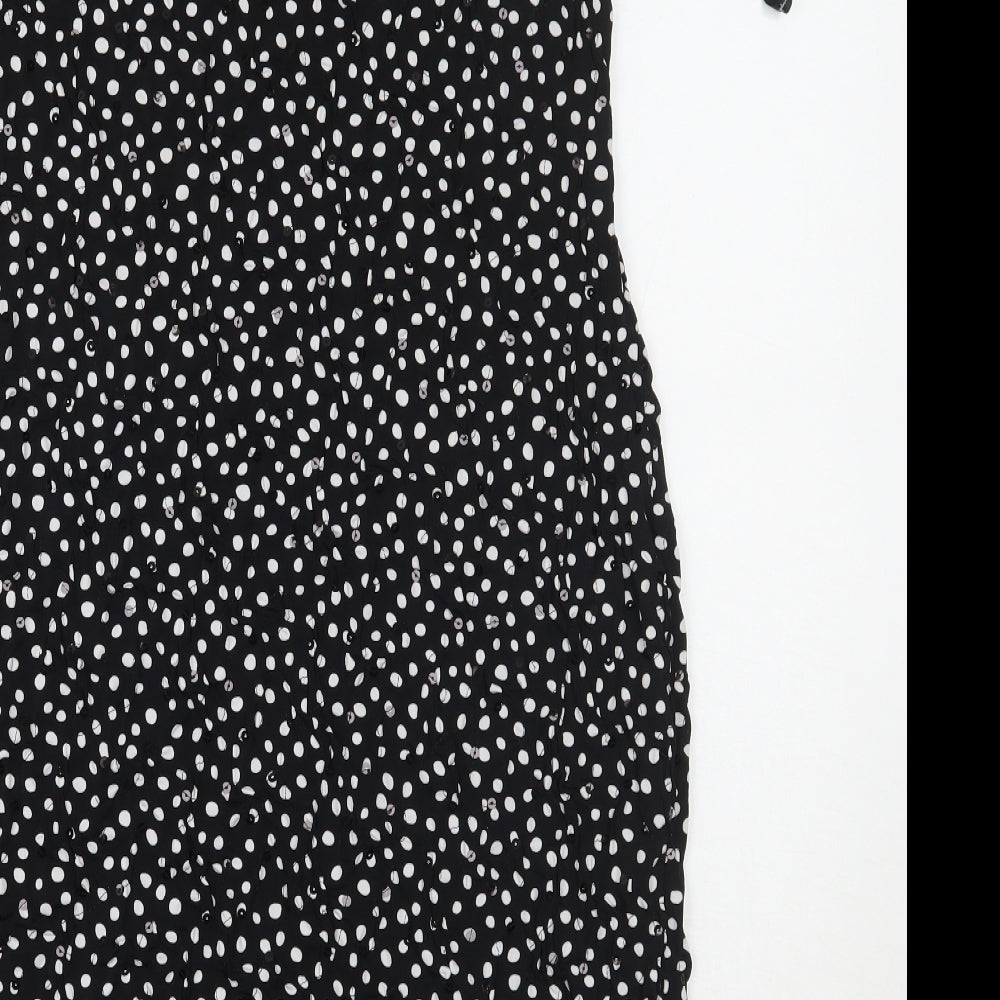 Joseph Ribkoff Womens Black Polka Dot  A-Line  Size 16