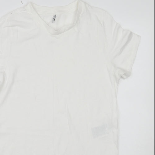 Only Mens White    T-Shirt Size S