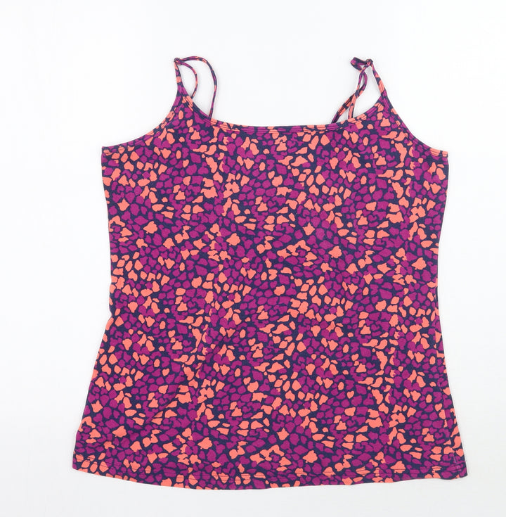 Papaya Mens Pink Animal Print   T-Shirt Size 18