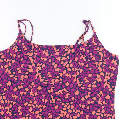 Papaya Mens Pink Animal Print   T-Shirt Size 18