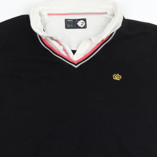 NEXT Mens Black    Polo Size L