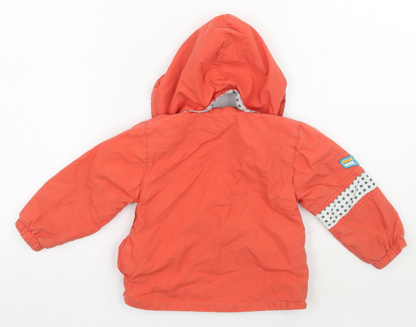 Deartalk Boys Orange   Jacket Coat Size 9-12 Months