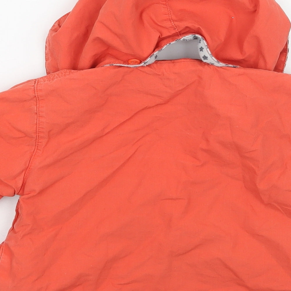 Deartalk Boys Orange   Jacket Coat Size 9-12 Months