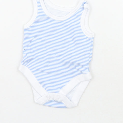 Nutmeg Baby White Striped  Babygrow One-Piece Size Newborn  - Tiny baby