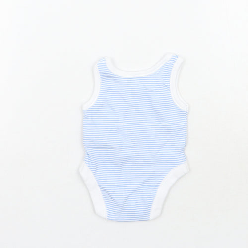 Nutmeg Baby White Striped  Babygrow One-Piece Size Newborn  - Tiny baby