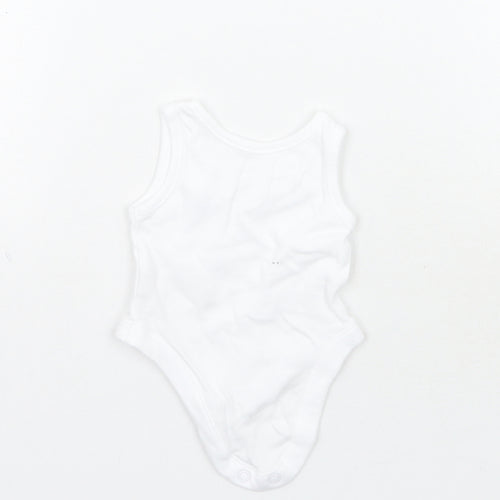 Nutmeg Girls White   Babygrow One-Piece Size Newborn  - Tiny baby