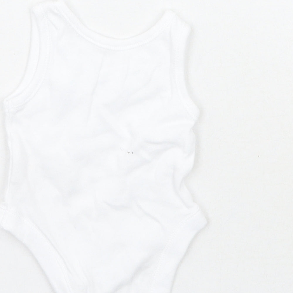 Nutmeg Girls White   Babygrow One-Piece Size Newborn  - Tiny baby