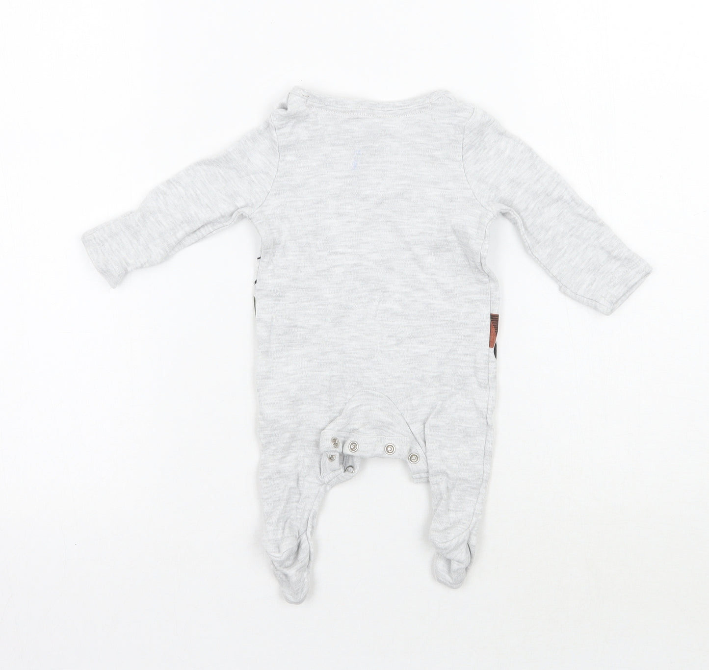 Matalan Boys Grey Geometric  Babygrow One-Piece Size Newborn