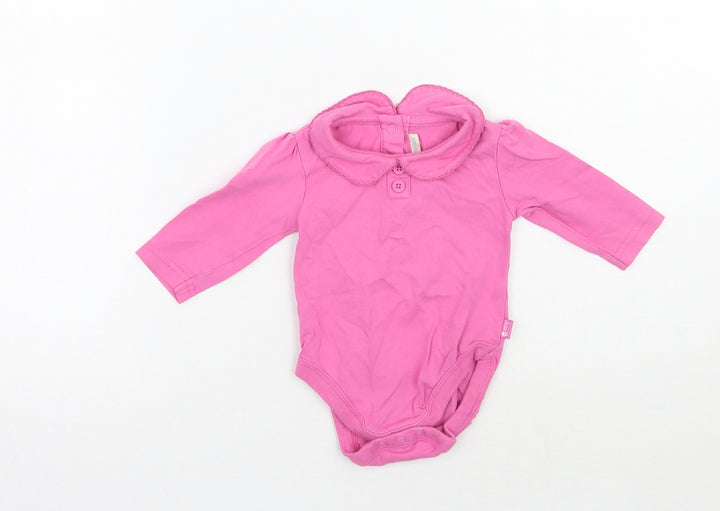 JoJo Maman Bébé Girls Pink Babygrow One-Piece Size 3-6 Months