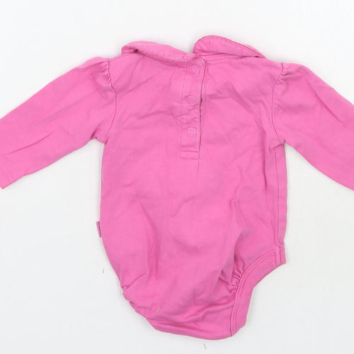 JoJo Maman Bébé Girls Pink   Babygrow One-Piece Size 3-6 Months