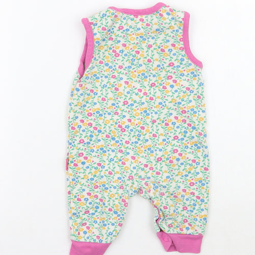 Kite Girls White Floral  Babygrow One-Piece Size 0-3 Months