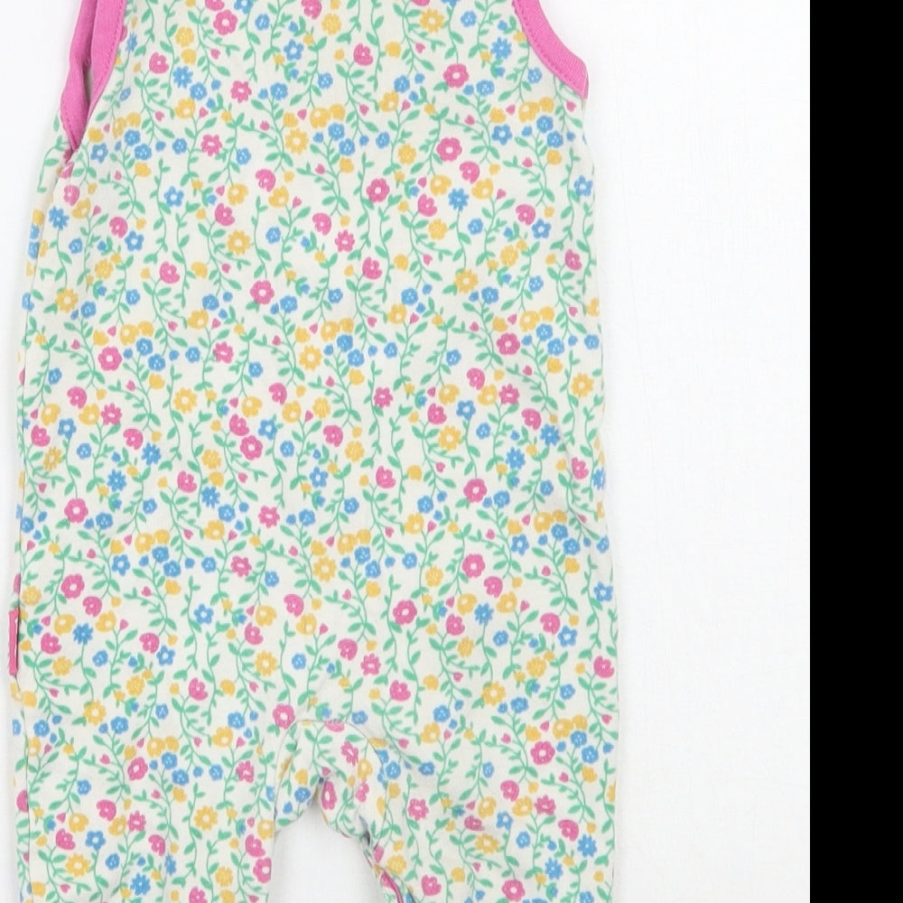 Kite Girls White Floral  Babygrow One-Piece Size 0-3 Months