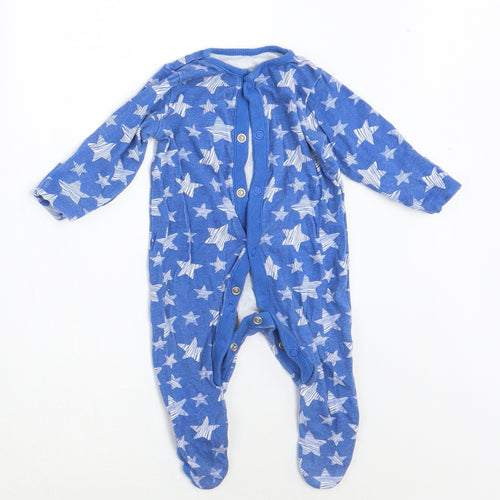 Mini Club Boys Blue Geometric  Babygrow One-Piece Size Newborn