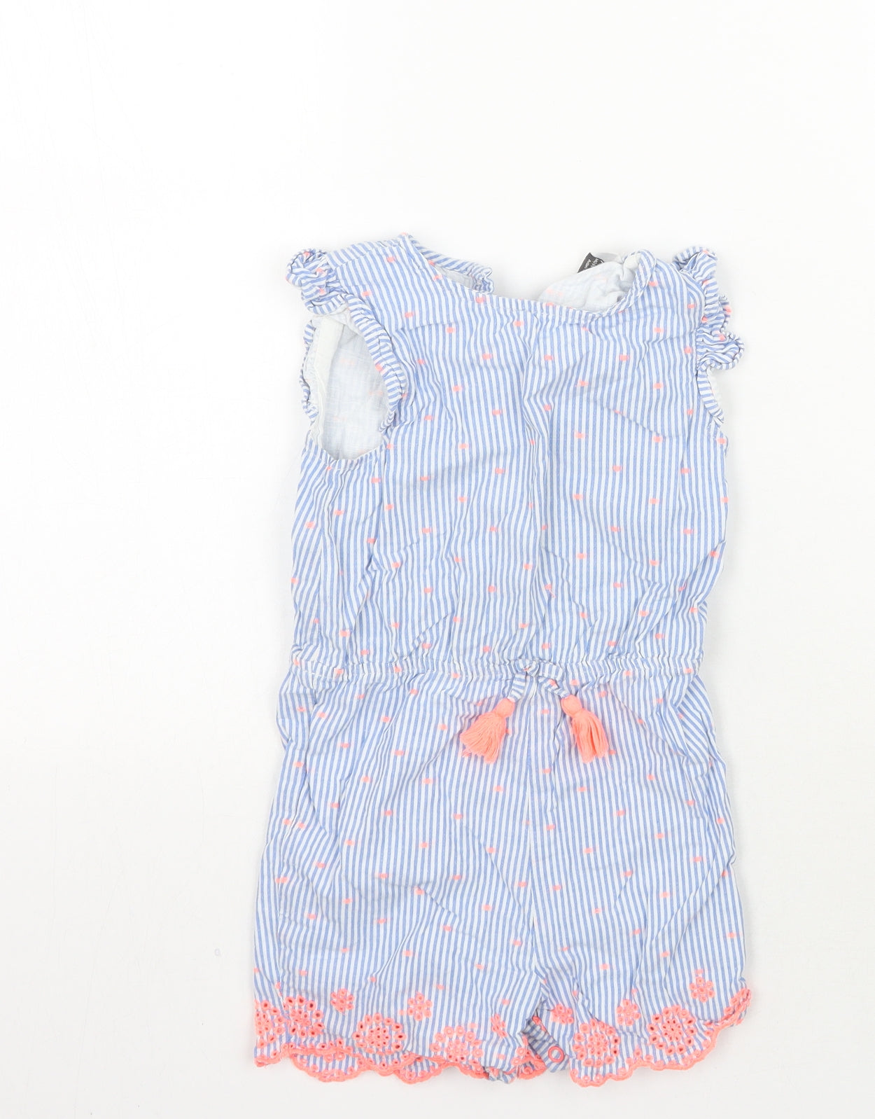 Primark Girls Blue Striped  Romper One-Piece Size 24 Months