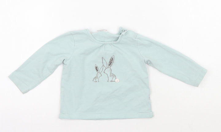 NEXT Girls Green Basic T-Shirt Size 3-6 Months