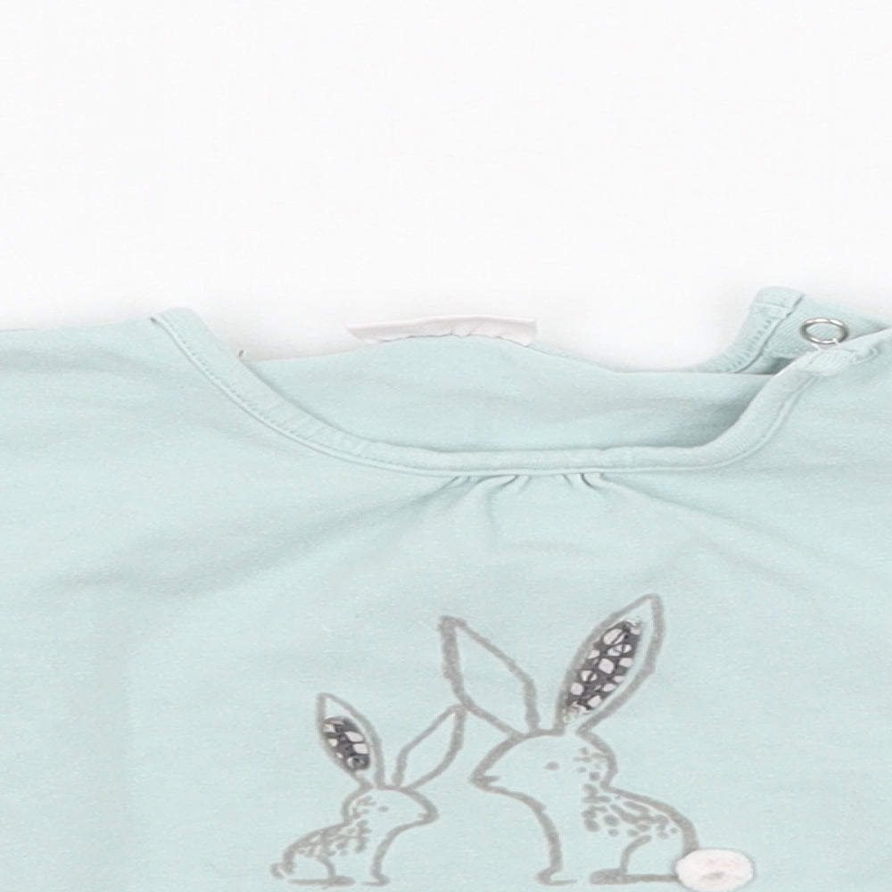 NEXT Girls Green   Basic T-Shirt Size 3-6 Months