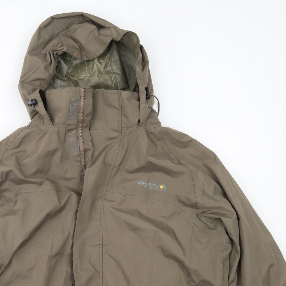 Regatta Mens Brown   Rain Coat Coat Size L