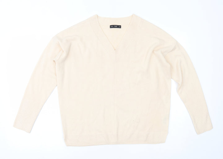 F&F Womens Beige   Pullover Jumper Size 12