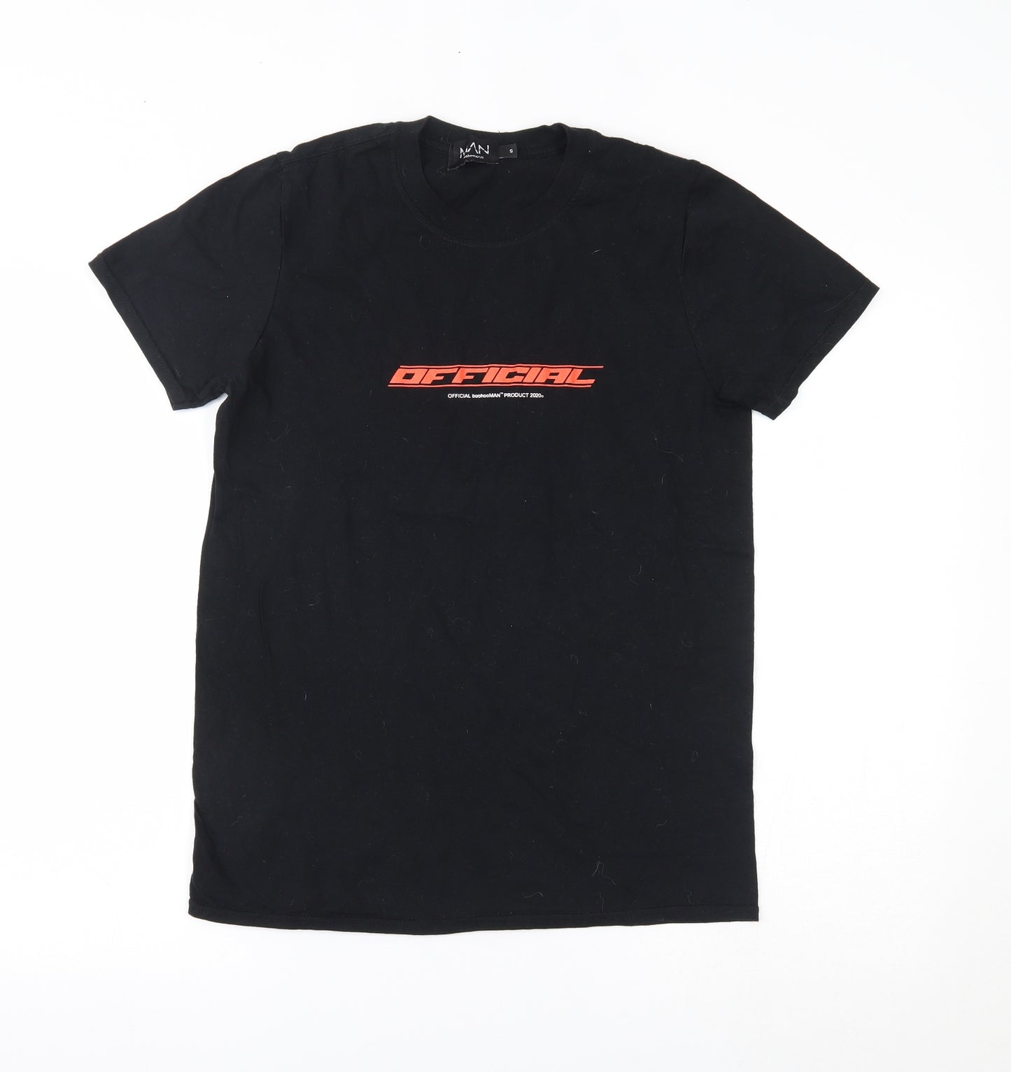 Boohoo Mens Black    T-Shirt Size S