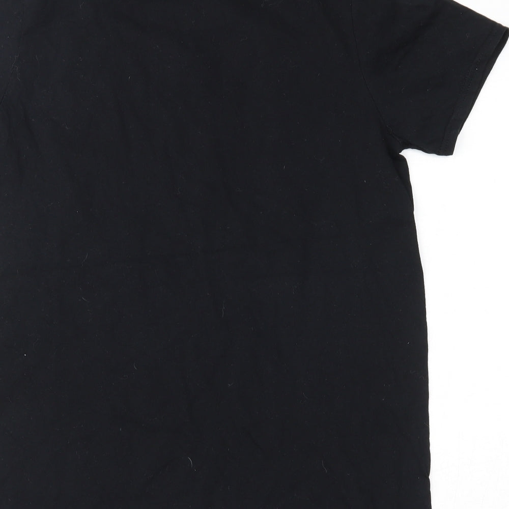 Boohoo Mens Black    T-Shirt Size S