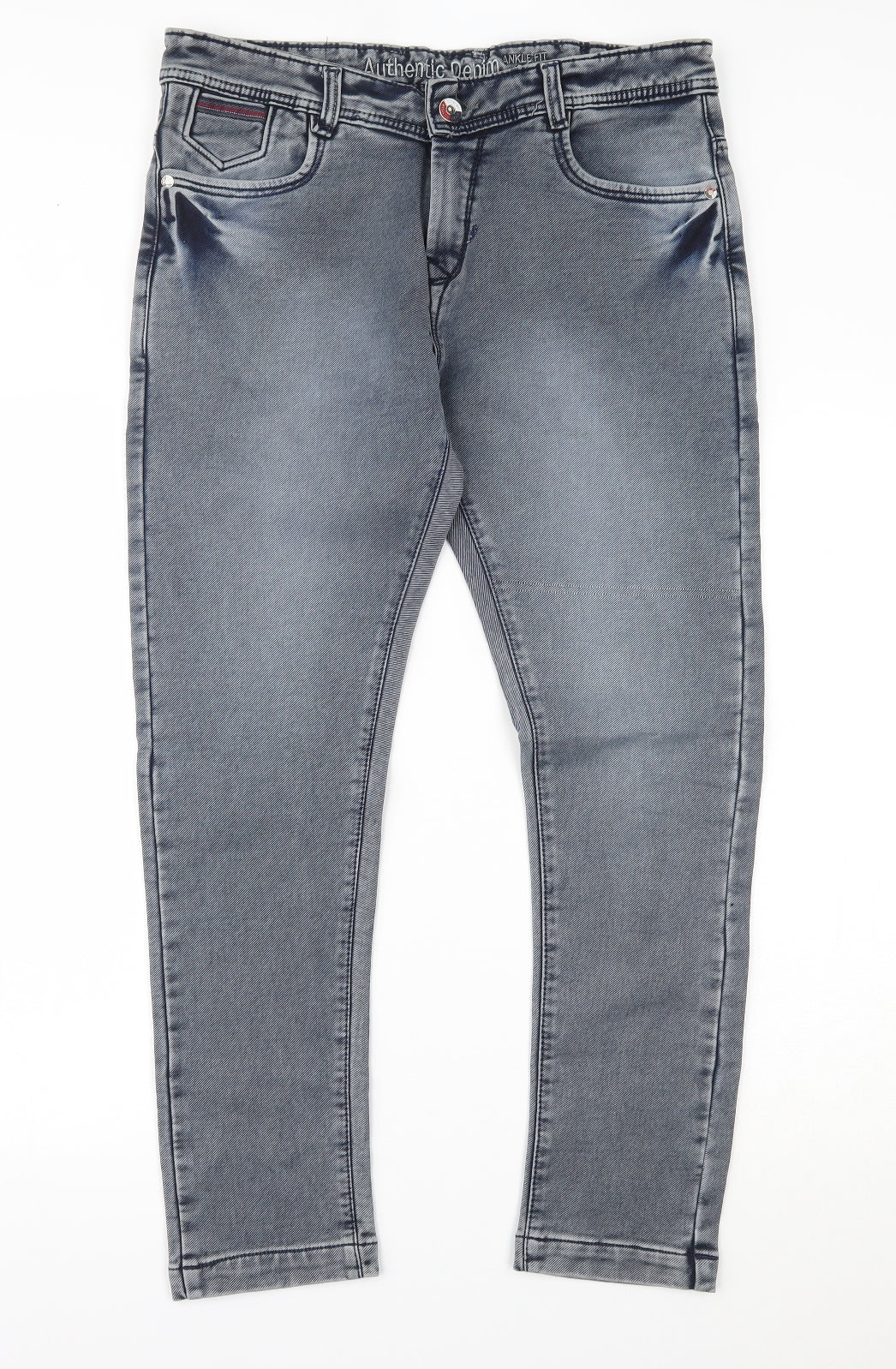 Hilfiger Denim Mens Blue  Denim Straight Jeans Size 34 L27 in