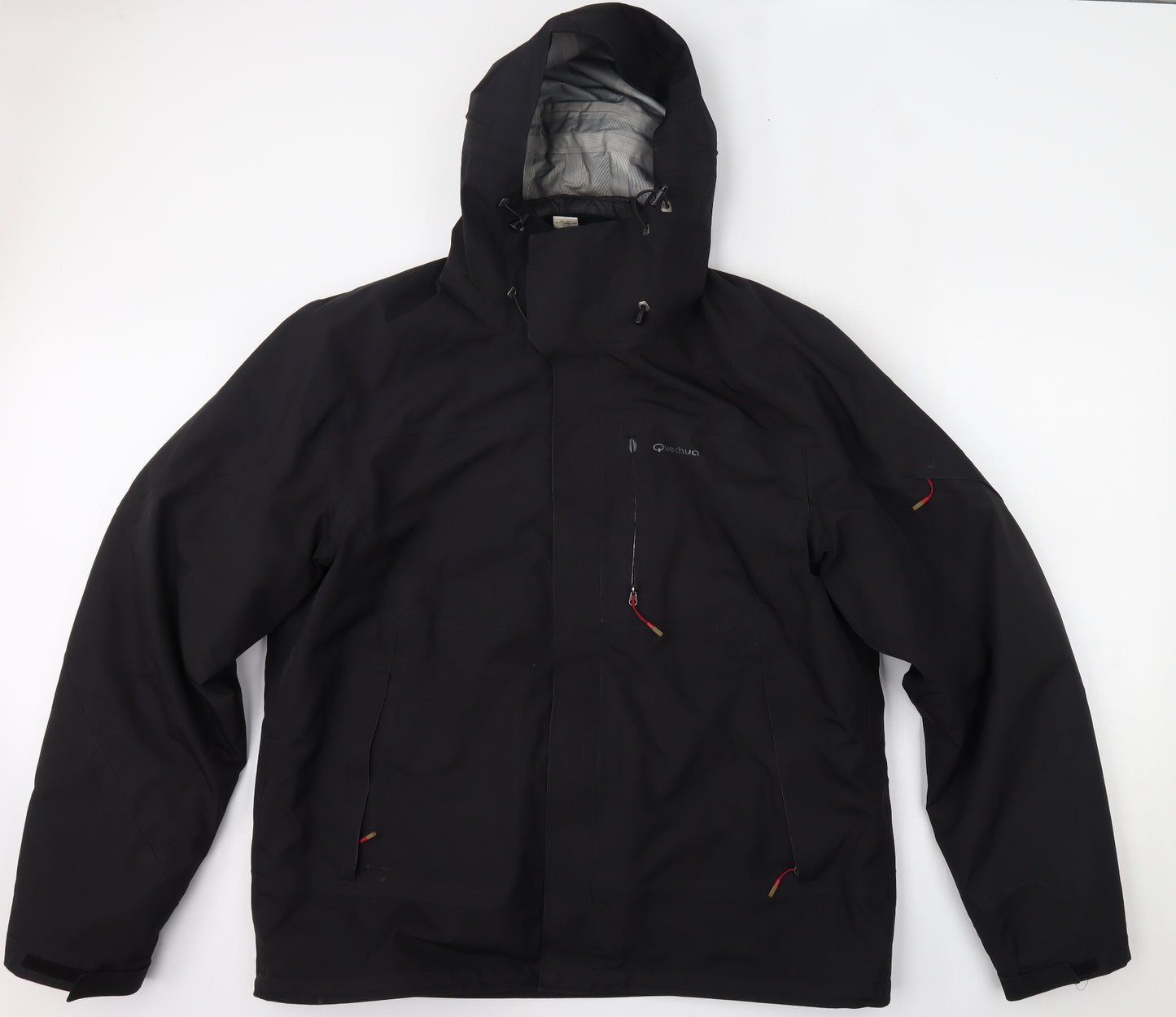 Quechua Mens Black   Rain Coat Coat Size XL