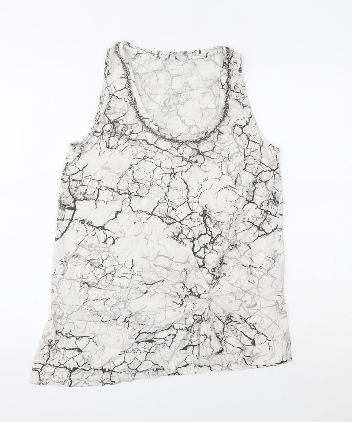 NEXT Womens White   Basic Tank Size 12