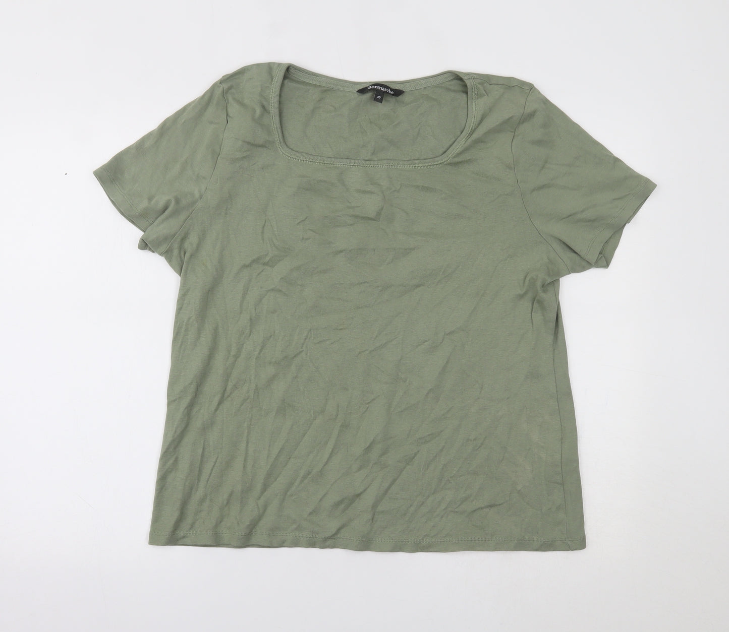 Bonmarché Womens Green   Basic T-Shirt Size 20